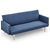 Sarantino 3-Seater Faux Linen Sofa Bed Couch - Blue