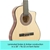 Karrera 38in Cutaway Acoustic Guitar with guitar bag - Natural