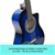 Karrera 38in Cutaway Acoustic Guitar with guitar bag - Blue