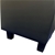 Bedside Table 2 drawers PU Leather Side Table Night Stand Storage in Black