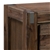 Bedside Table 2 drawers Night Stand in Solid Acacia Wood Chocolate Colour