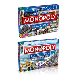 2PK Monopoly Board Game Brisbane & Gold 