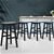 Artiss 4x Wooden Bar Stools Kitchen Bar Stool Chairs Barstools Black