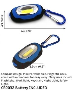2Packs Super Bright Keychain Light with 