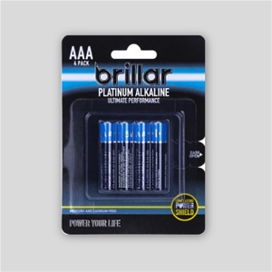 4pk Long Lasting Premium Alkaline AAA Ba