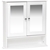 Maine Double Door Mirror Cabinet - White