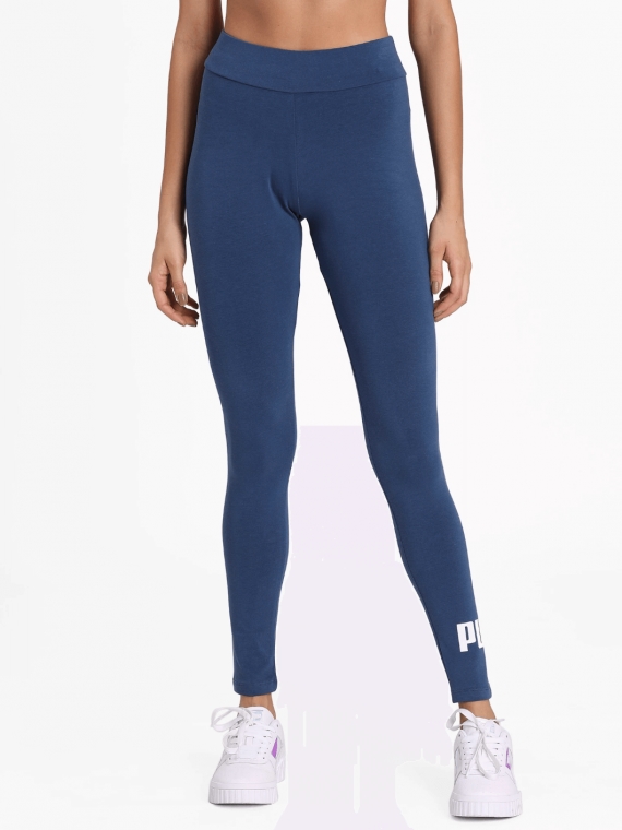 PUMA Women`s Essential Leggings, Size XL, Cotton/ Elastane, Dark Denim Blue  Auction