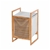 Sherwood Home Foldable Bamboo Laundry Basket Hamper with Lid - 40x36x61cm