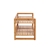 Sherwood Home 2-Tier Natural Bamboo Shoe Rack with Curved Sides 70x33x33cm