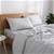Natural Home Classic Pinstripe Linen Quilt Cover Set Super KIng Bed