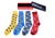 Unisex Bright Socks Sox Novelty RED Funky Party Casual Formal Gift Box