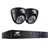 ULtech CCTV Camera Security System 4CH 2 Dome Camera DVR HD 1080P IP Kit