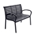 Gardeon Garden Bench Outdoor Furniture Chair Steel Lounge Backyard Patio