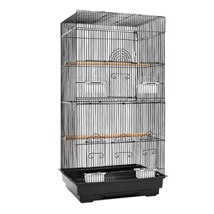 i.Pet Medium Bird Cage with Perch - Blac