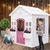 Keezi Kids Wooden Cubby House w/ Floor Outdoor Children's Pretend Play