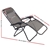 Gardeon Zero Gravity Chairs 2PC Reclining Outdoor Furniture Sun Lounge Grey