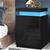 Artiss Bedside Tables Side Table 3 Drawers RGB LED High Gloss Nightstand