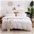 Dreamaker cotton Jersey Quilt Cover Set King Bed White