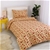 Dreamaker Printed Quilt Cover Set Tan Red Bird - King Single Bed