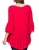 CLARITY BY THREADZ Ruffle Top. Size 4XL, Colour: Red. 100% Viscose. (SN:224