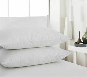 Sleepcare Cotton Cover Quilted Pillow Pr