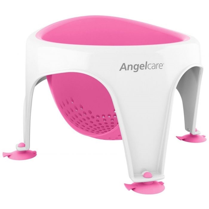 Angelcare Baby Bath Soft Touch Ring, Pink Baby Bathtub Ring