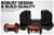 2x Powertrain 24kg Adjustable Dumbbells w/ Stand and Exercise Bench