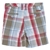 Ben Sherman Boy's Multicoloured Cotton Check Chino Shorts