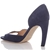 Jil Sander Women's Blue Suede Open Toe Shoes 10cm Heel