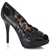 Dolce & Gabbana Women's Black Patent Leather Flower Shoes12cm