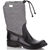 Dolce & Gabbana Women's Grey/Black Fabric Pull Wellington Boots