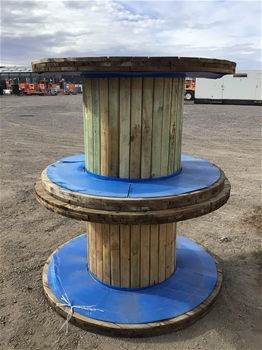 Qty of 2 x Timber Cable Spools