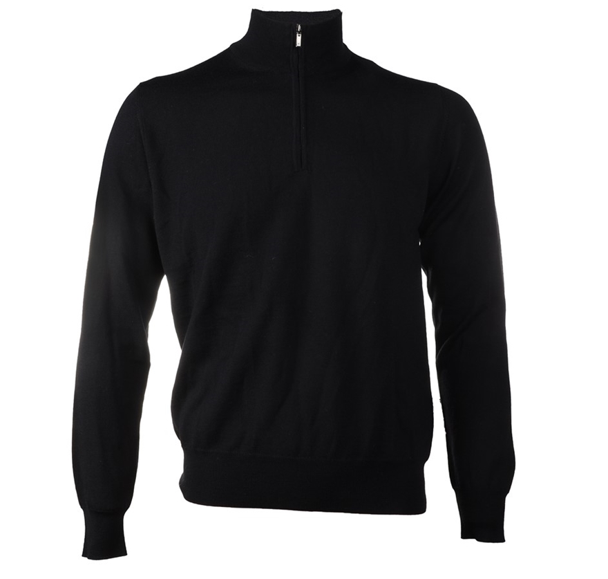 CANALI Mens Sweater with Zip, Size 48 EU/ 38 UK, 100% Wool, RRP $395 ...