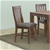 2x Wooden Frame Leatherette in Solid Wood Acacia & Veneer Dining Chairs