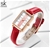 SK Women Fashion & Elegant watch Miyota Red Leather Bracelet SK0147 Red