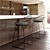 Artiss 2x Nordic Bar Stools Metallic Bar Stool Kitchen Fabric Grey Black