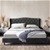 Artiss King Bed Frame Base Mattress Platform Fabric Wooden Charcoal PIER
