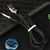 Android 1.5M Lightning Micro USB Data Sync Charger Cable Cord Samsung Black