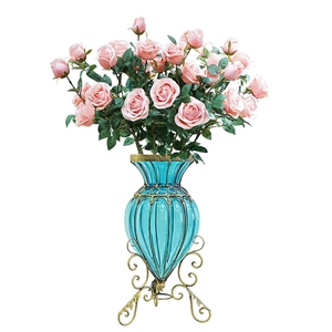 SOGA Glass Floor Flower Vase 8 Bunch 5 H