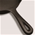 SOGA 26cm Round Cast Iron Frying Pan Skillet Non-stick w/ Handle