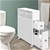 Artiss Bathroom Cabinet Toilet Storage Caddy Holder w/ Wheels