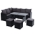 Gardeon Outdoor Furniture Dining Sofa Set Lounge Wicker 9 Seater Black