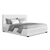 Artiss Queen Size PU Leather and Wood Bed Frame Headborad -White