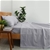 Natural Home Organic Cotton Sheet Set King Single Bed SILVER