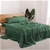 Natural Home 100% European Flax Linen Sheet Set - Olive - Super King Bed