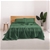 Natural Home 100% European Flax Linen Sheet Set - Olive - Queen Bed