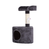 Charlie's Pet Cat Tree with Round House - Charcoal