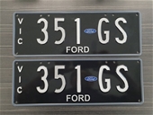 351GS Ford Themed Custom Number plates (VIC)