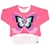 Sweet & Sour Girls Long Sleeve Double Layer Butterfly Print Tee