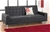 Italian Design Molly Black PU Leather Sofa Bed Futon